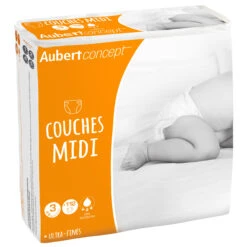 Couches Midi T3 (4-9kg) Pack De 112 De Aubert Concept