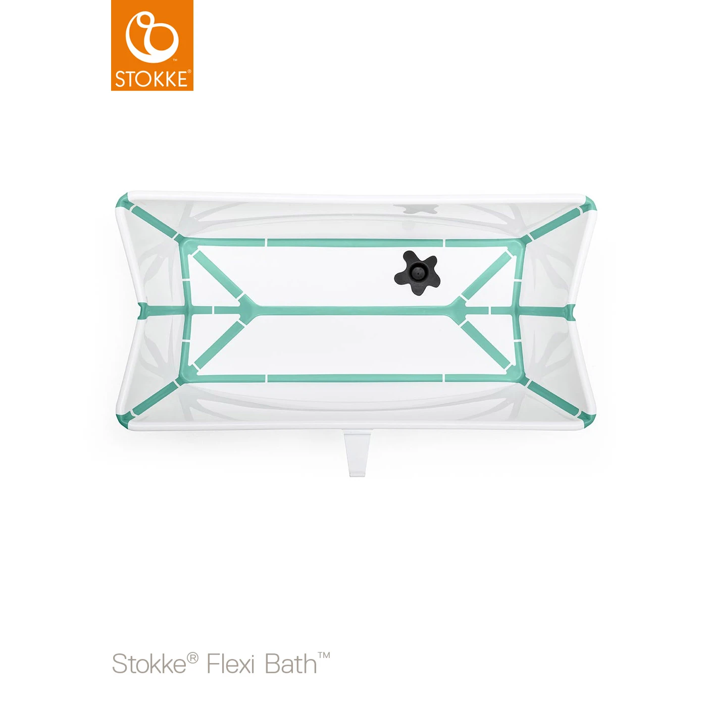 Baignoire Flexi Bath™ Bouchon Thermique Blanc/aqua De Stokke® – Image 2