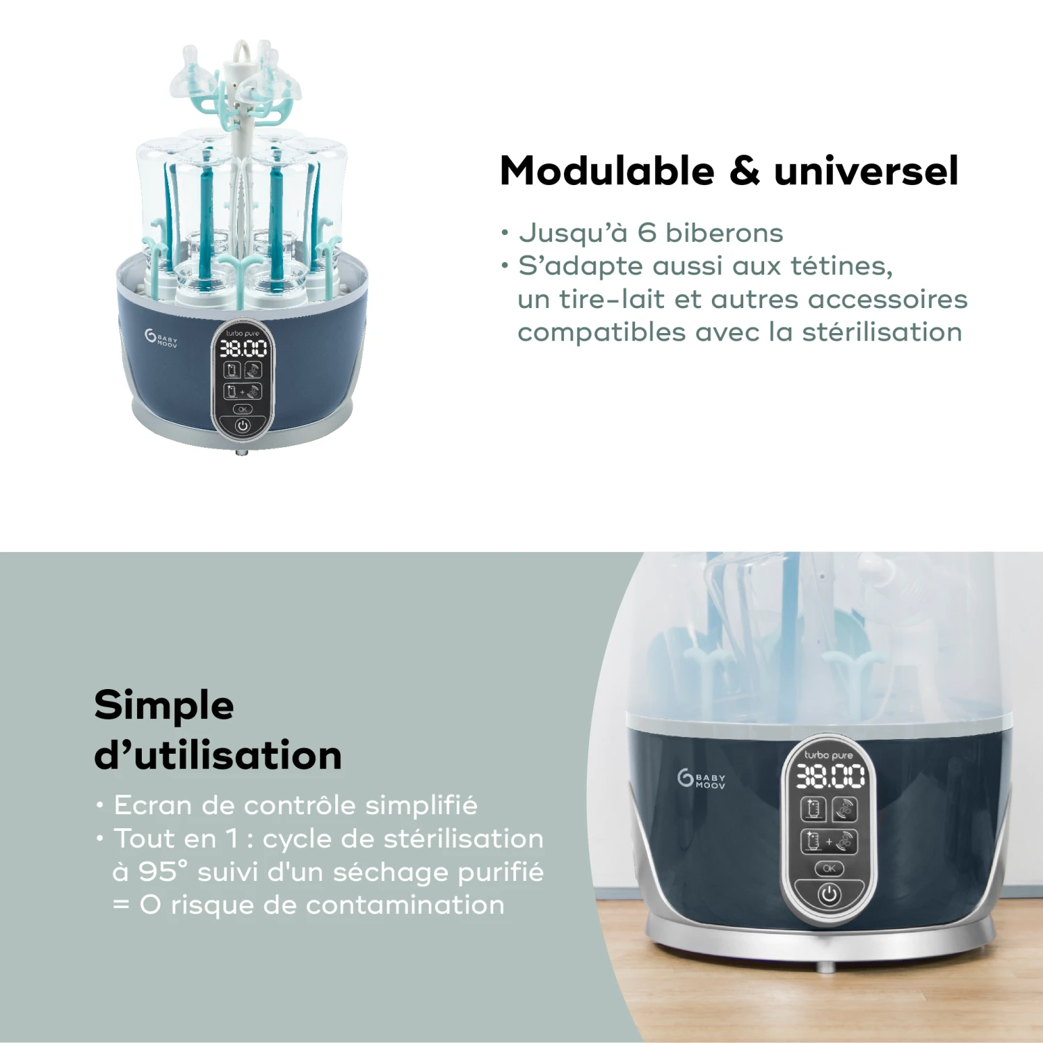 Stérilisateur Turbo Pure - Sèche-Biberons De Babymoov – Image 5