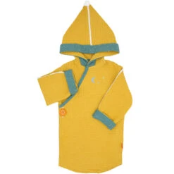 Kimono Nid D'abeille Moutarde 12 Mois + De L'Oiseau Bateau