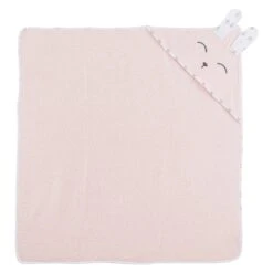 Cape De Bain Lapin Câlin Rose Primrose De P'tit Bisou