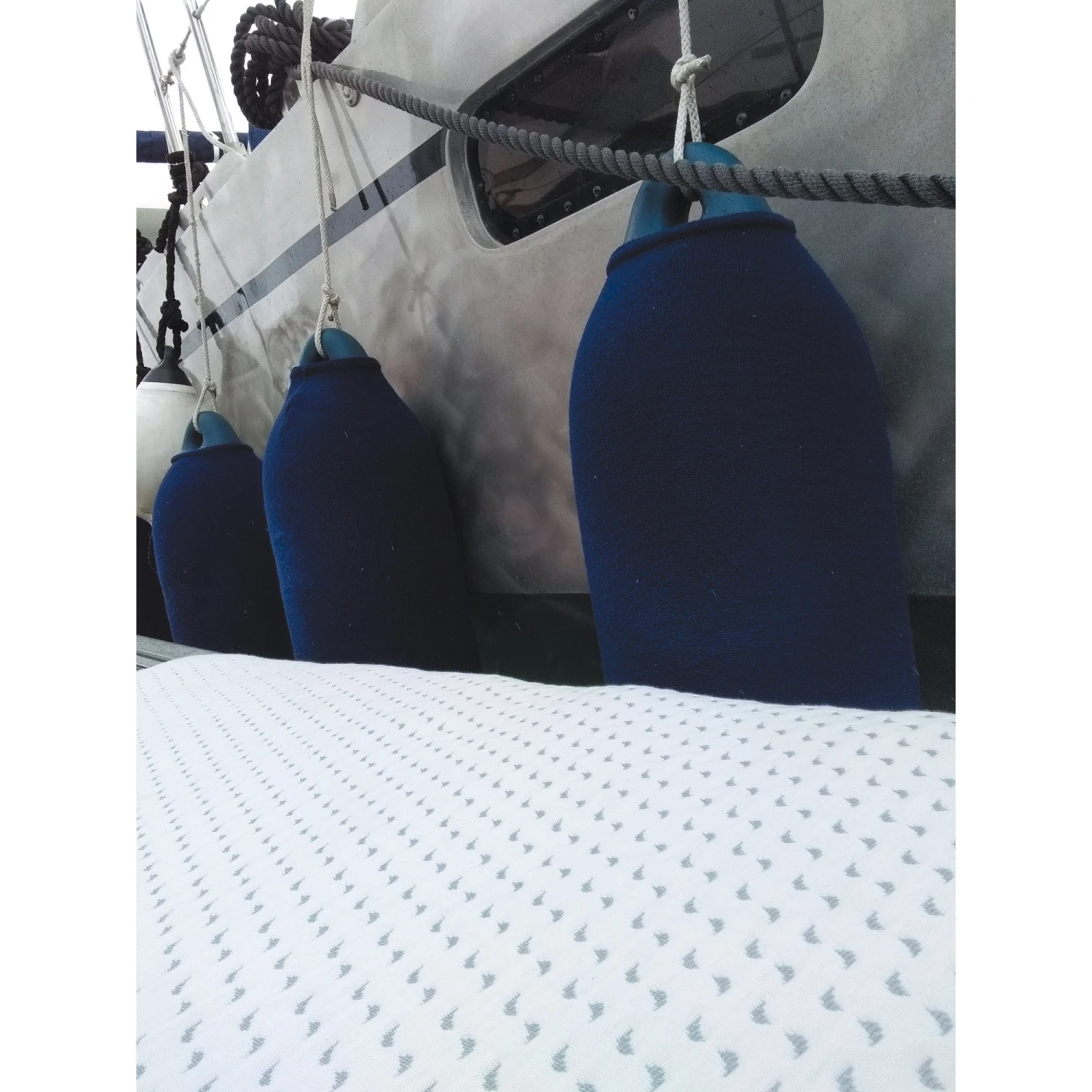 Matelas Bébé De Voyage Ocean Friendly Blanc/Bleu 60 X 120 Cm De Candide – Image 5