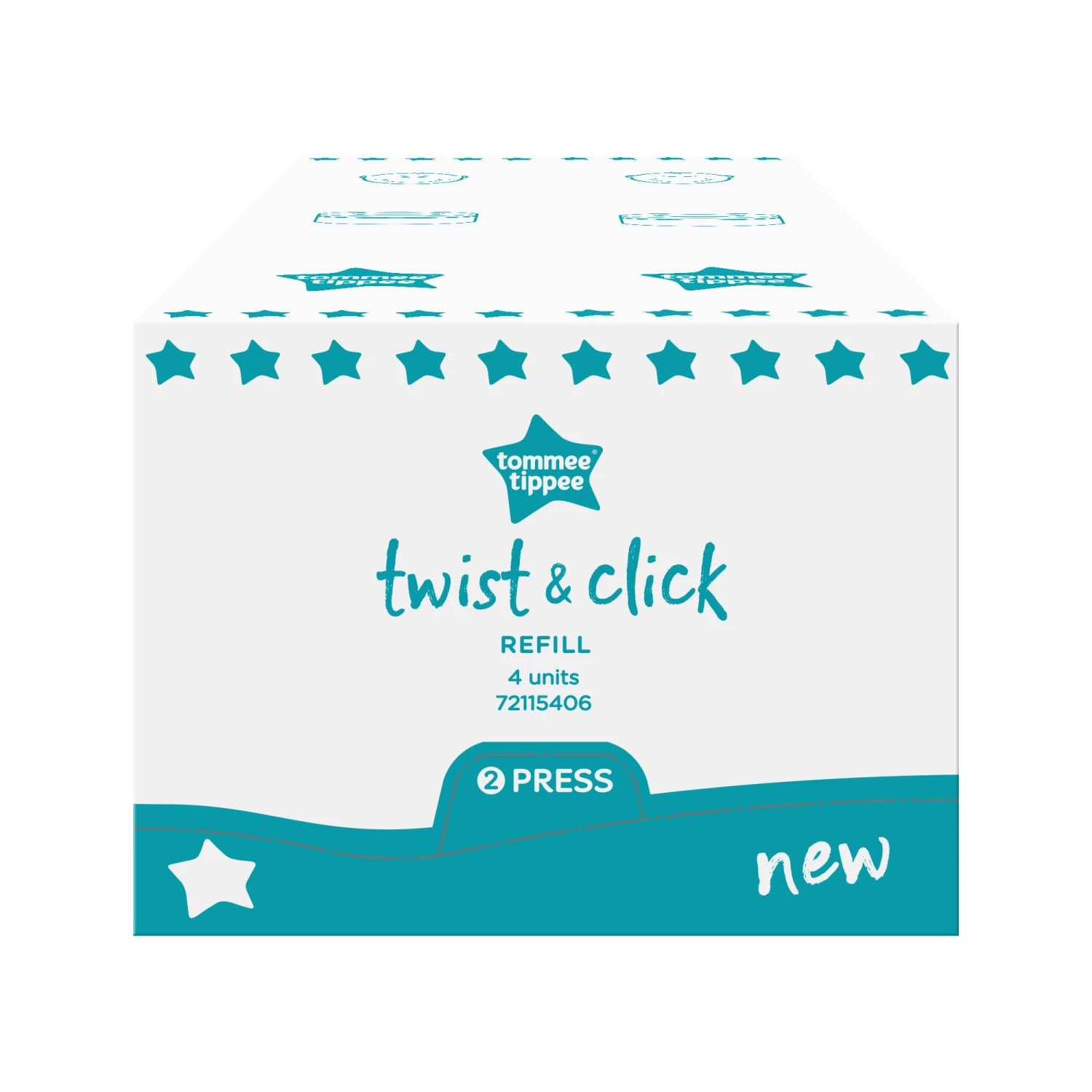 Recharge Twist & Click Avancée Avec GREENFILM Antibactérien X1 De Tommee Tippee – Image 2