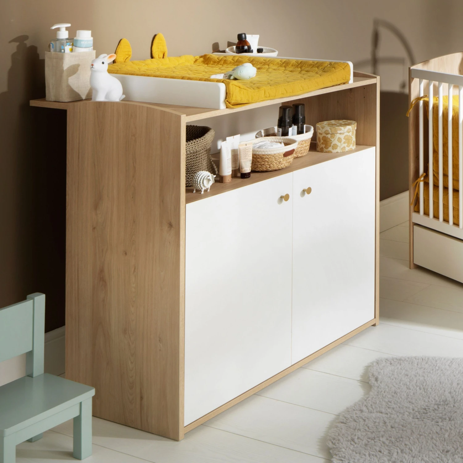 Alice Dispositif à Langer Commode Blanc De Sauthon Baby's Sweet Home – Image 4
