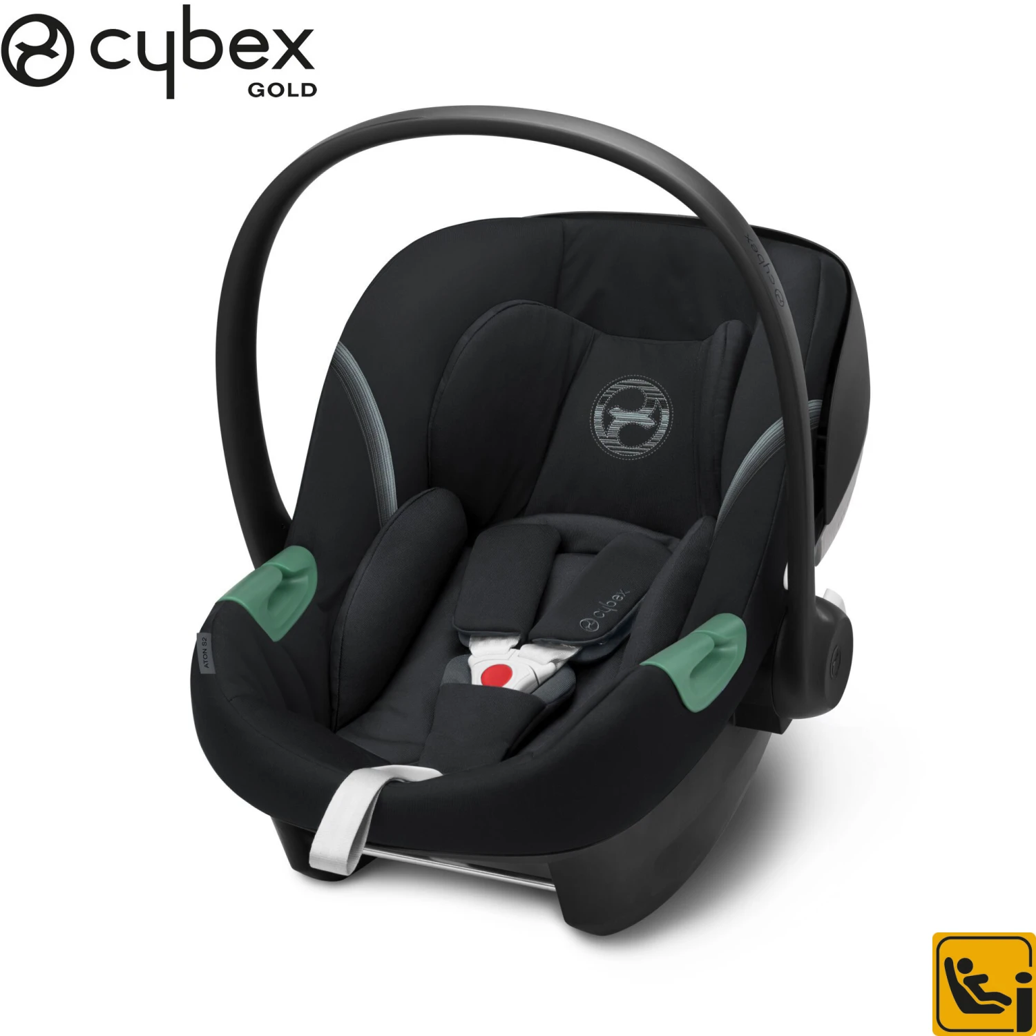 Siège Auto Aton S2 I-Size Deep Black De CYBEX