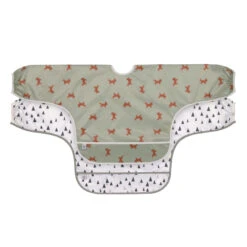 LÄSSIG Lot De 2 Bavoirs Manches Longues Avec Poche Little Forest Renard De Lässig
