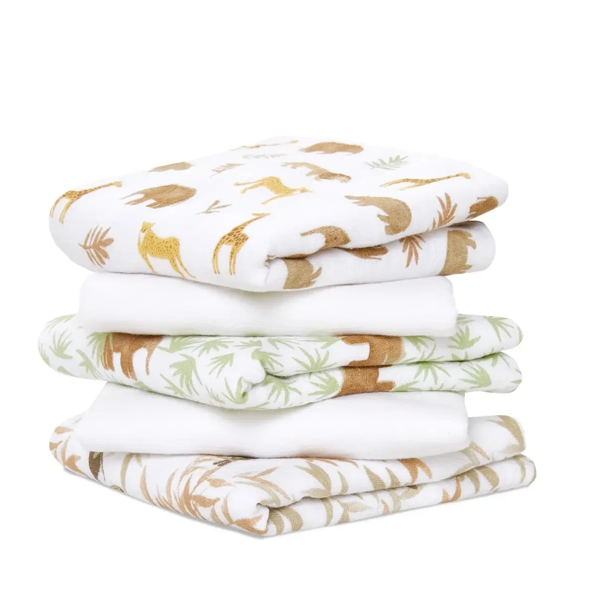 Lot De 5 Langes Musy 60x60 Tanzania De Aden + Anais Essentials