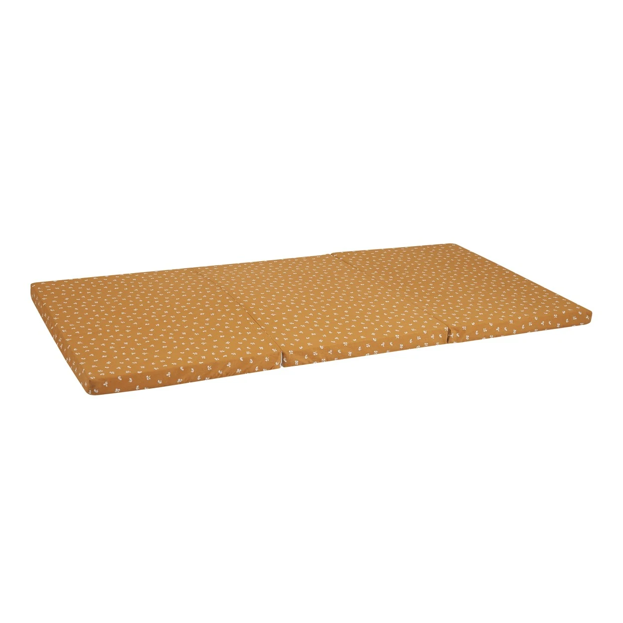 Matelas Bébé Pliant 3 Parties Camel Fleuri 60 X 120 Cm De Candide – Image 3