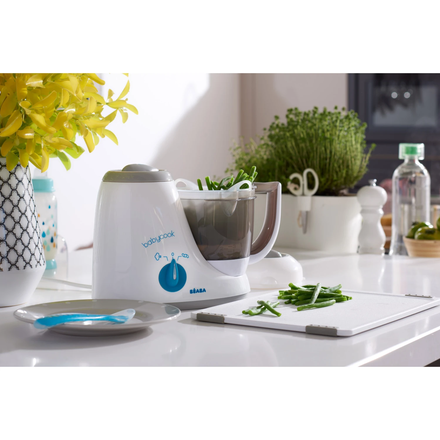 Beaba Babycook Original Grey/Blue De Béaba – Image 2